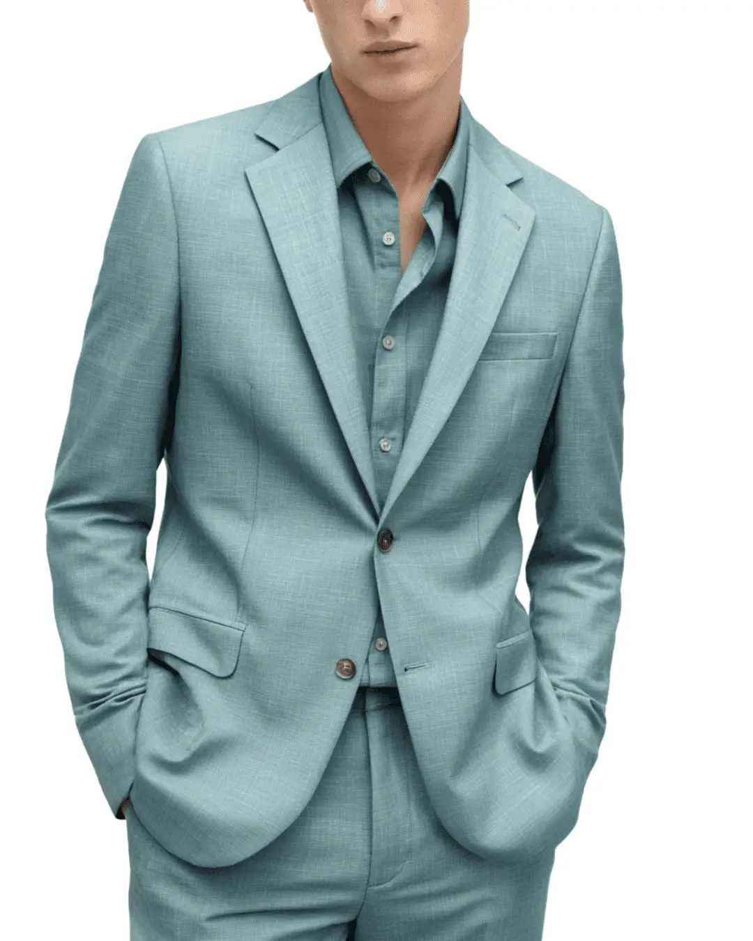 Premium Matt Green Formal Vagant Suit