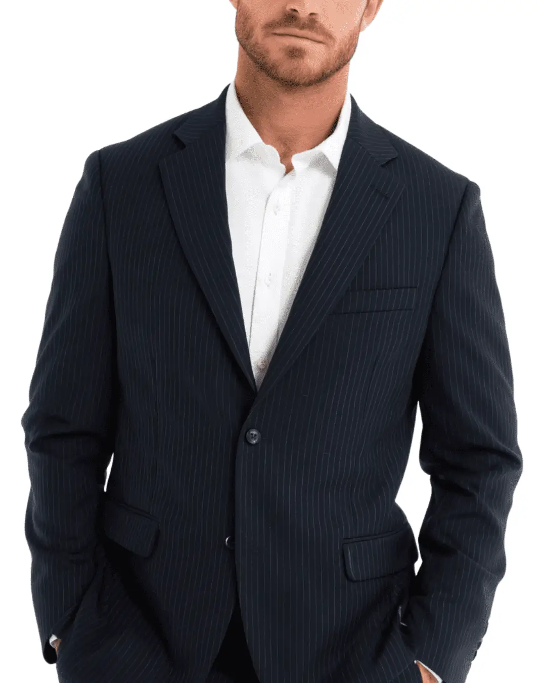 Premium Dark Blue Vagant Hand Stitched Suit