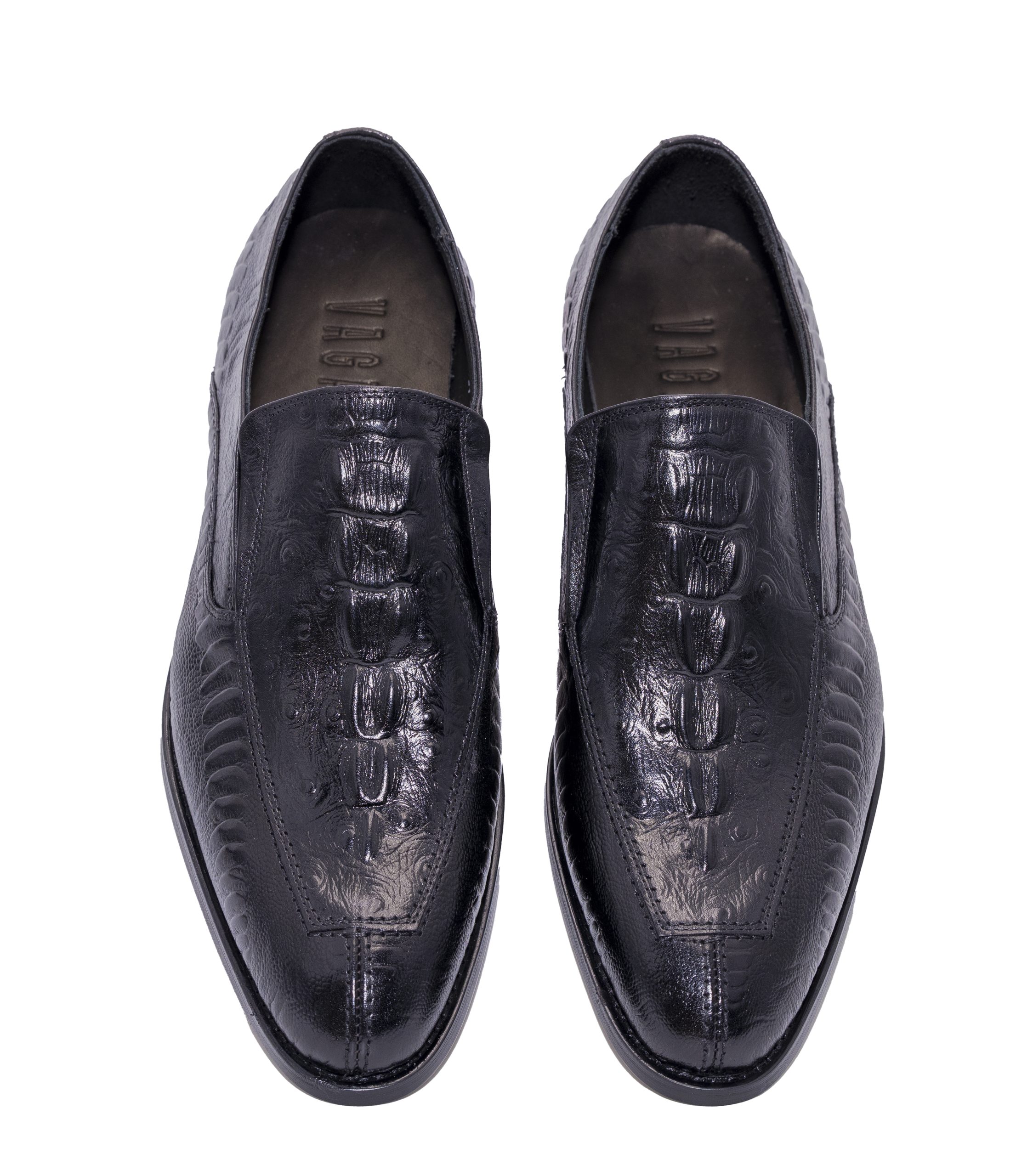 Stylish Vagant Black Formal Handcrafted Shoes