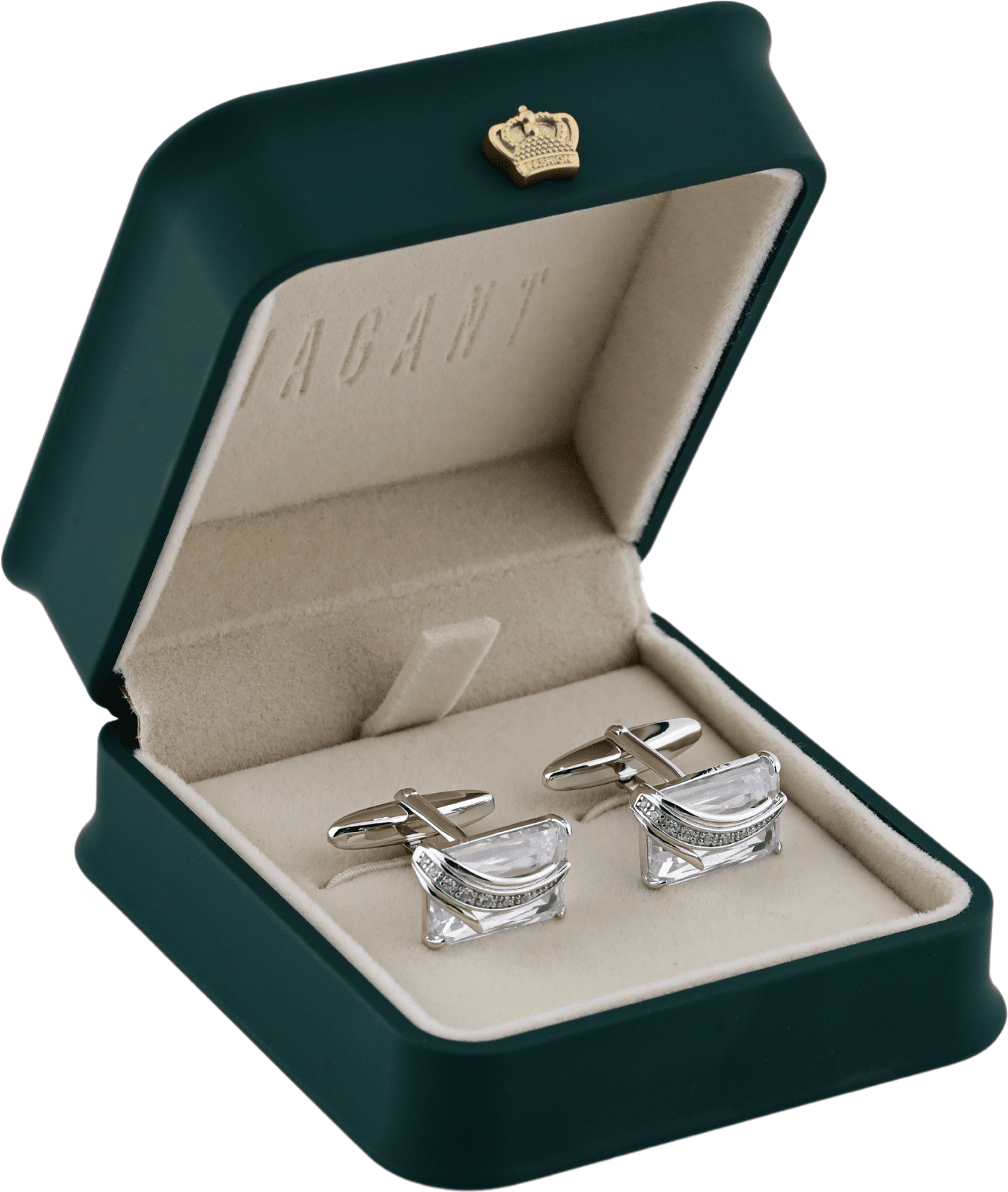Latest Silver and Diamond Designed Cufflinks