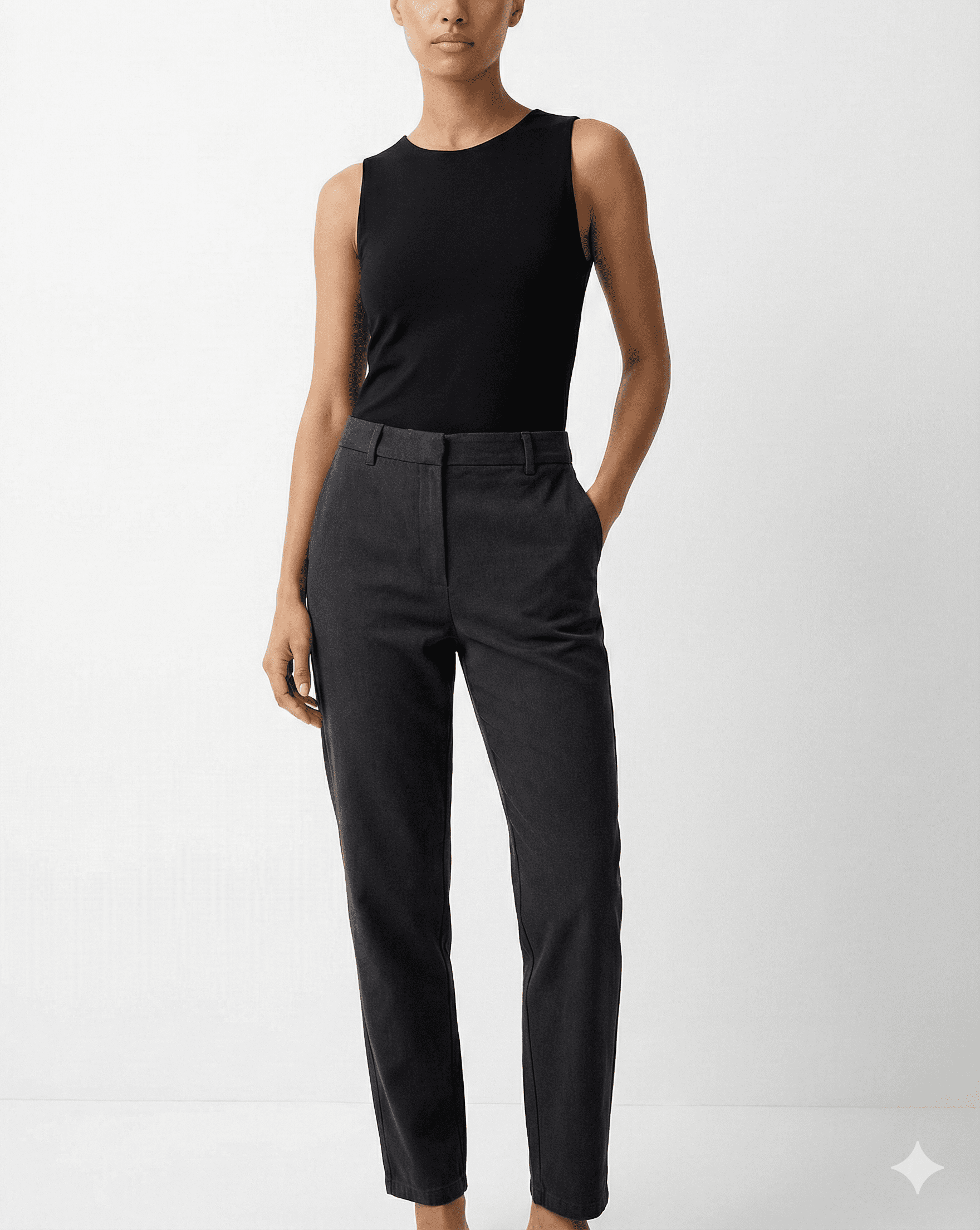 Latest Classic Black Tailored Formal Trousers