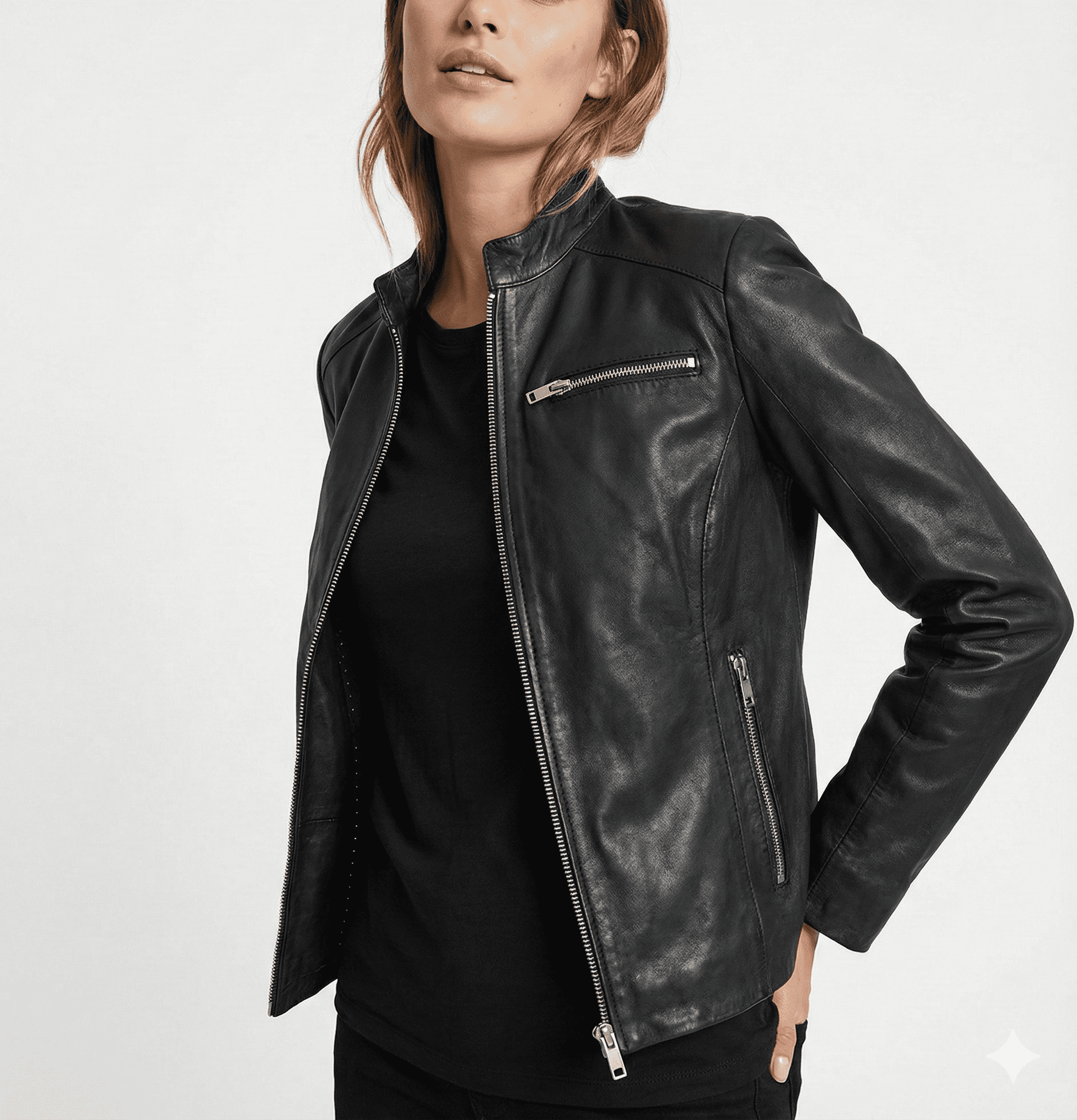 Stylish Black Classic Biker Leather Jacket – Latest Collection UA