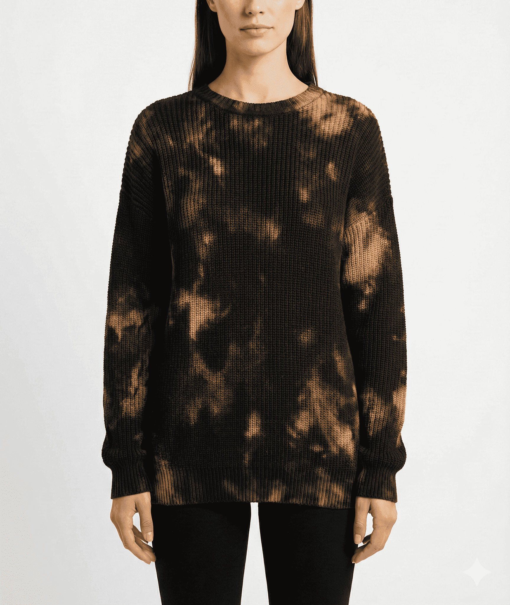 Stylish Black Tie-Dye Pattern Design | Elegant Fashion