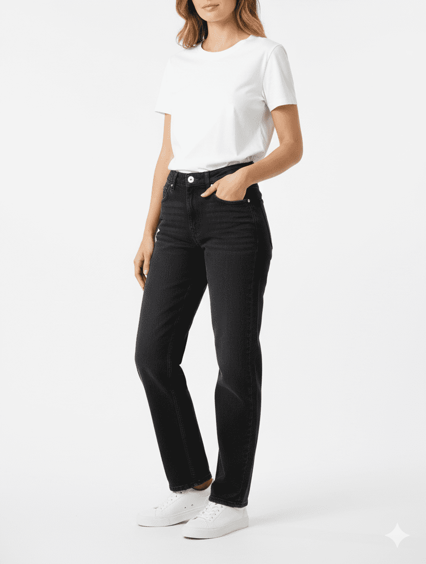 Latest Women’s Dark Grey Casual Fit Jeans
