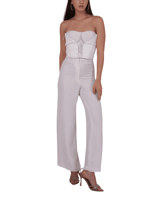 Best Price White Ribbon-Flap Top